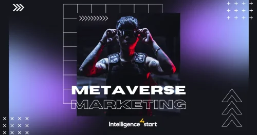 Futuristic concept of metaverse marketing showcasing virtual reality innovation by Ptech