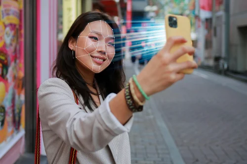 Influencer marketing with AI facial recognition technology