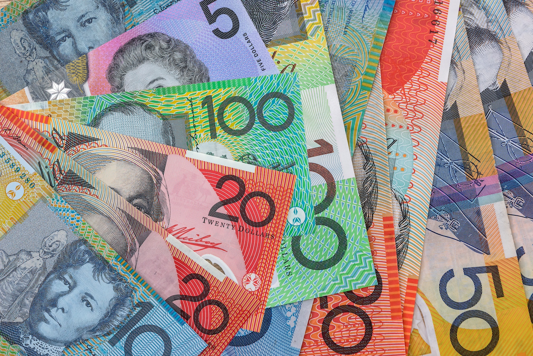 Australian dollars symbolizing customer rewards from loyalty programs