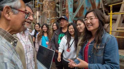 diverse australian team collaborating in cultural sensitivity marketing campaign 