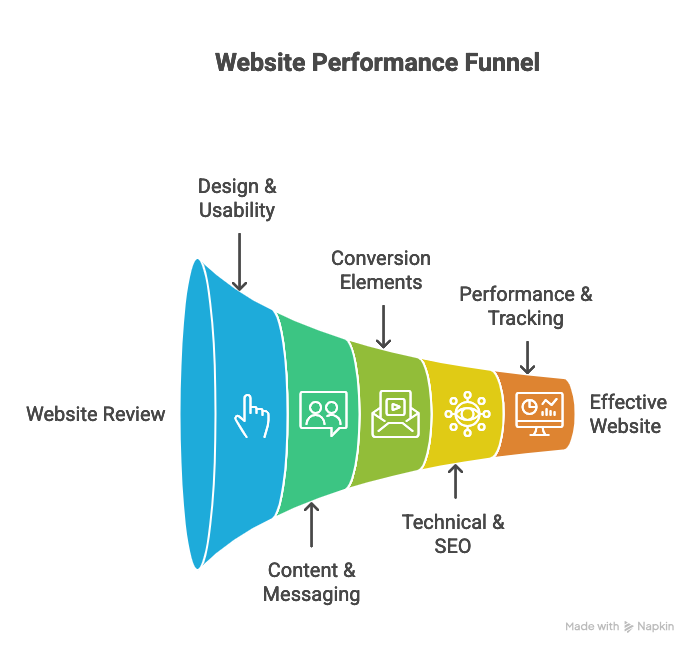 website performance funnel What Makes a Good Website? Checklist for Businesses